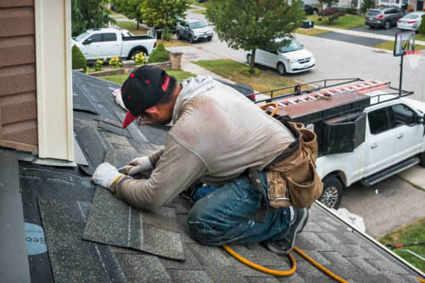 Professional Roofing technician working in Wharton, OH